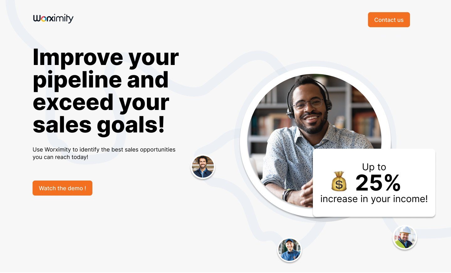 Prototype landing page for machine makers: improve your pipeline and exceed your sales goals